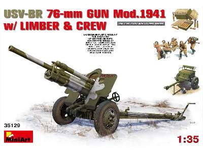 USV-BR 76-mm Gun Mod.1941 w/ Limber and crew - image 1