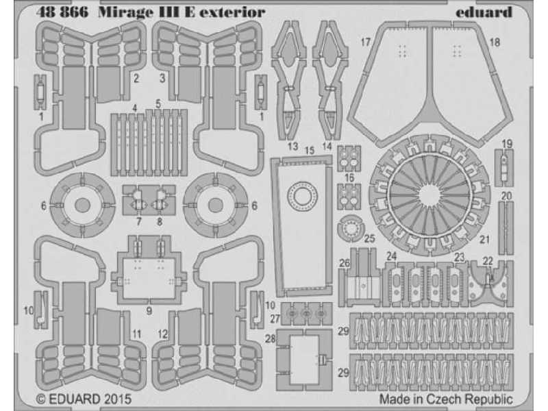 Mirage III E exterior 1/48 - Kinetic - image 1 Mirage III E exterior 1/48 - Kinetic - image 1