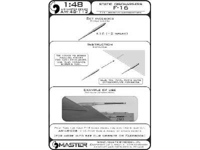 Odgromniki elektrostatyczne - używane na samolotach F-16 (16 szt - image 3