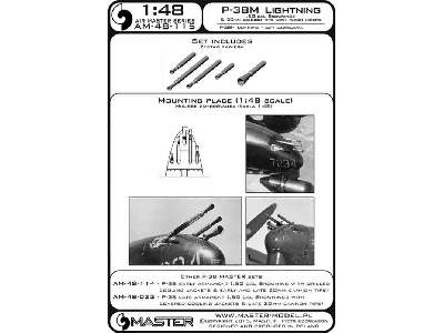 P-38M Lightning - lufy km-ów Browning .50 cal i końcówka działka - image 4