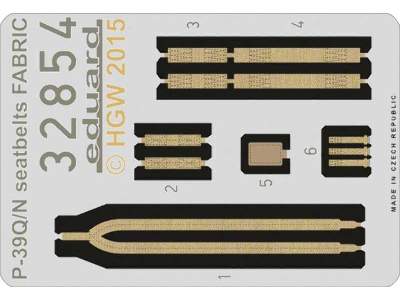 P-39Q/ N seatbelts FABRIC 1/32 - Kitty Hawk - image 1