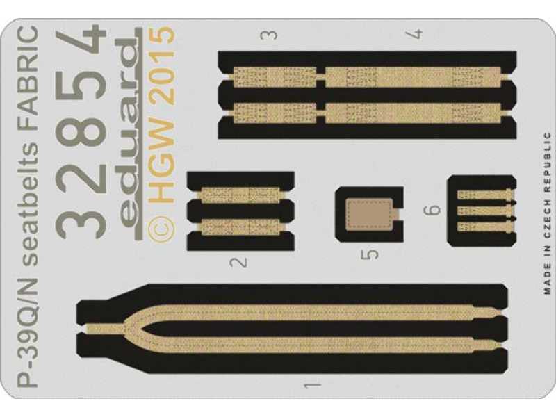 P-39Q/ N seatbelts FABRIC 1/32 - Kitty Hawk - image 1