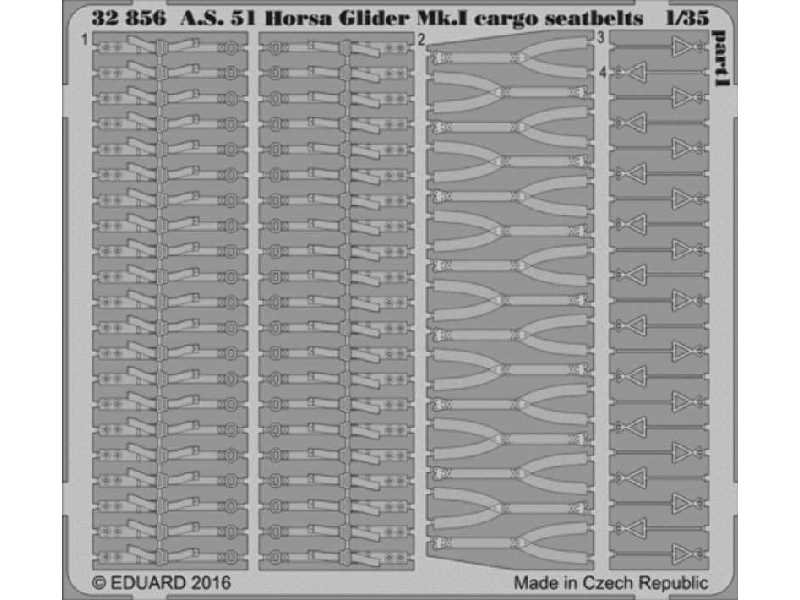 A. S. 51 Horsa Glider Mk. I cargo seatbelts 1/35 - Bronco - image 1