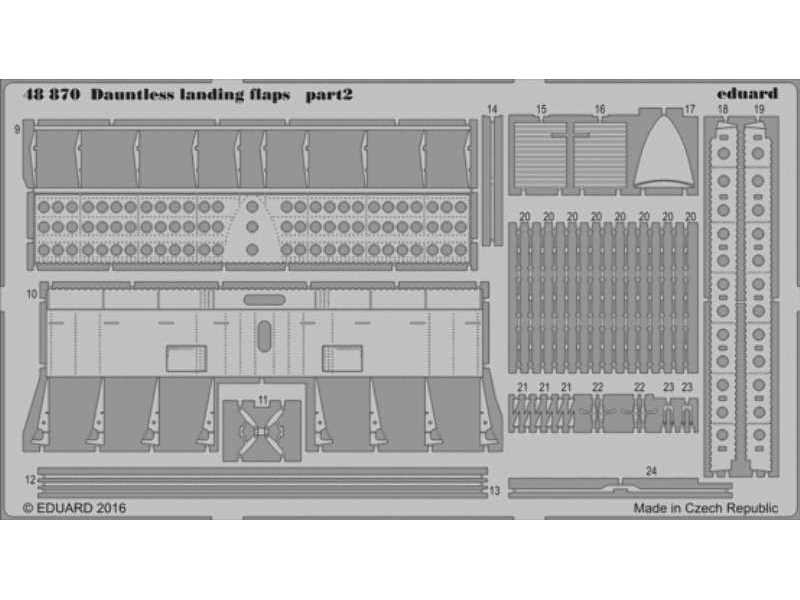 Dauntless landing flaps 1/48 - Eduard - image 1