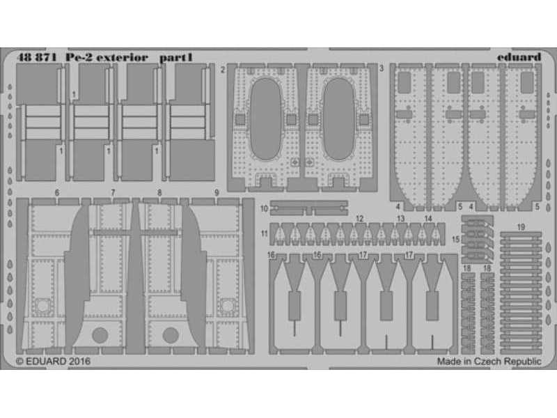 Pe-2 exterior 1/48 - Zvezda - image 1