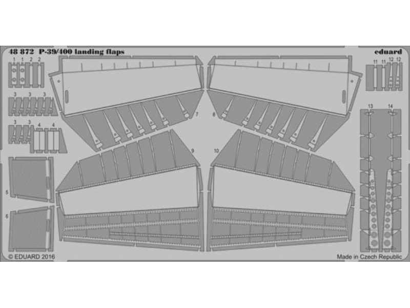 P-39/400 landing flaps 1/48 - Eduard - image 1