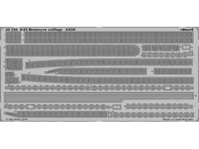 Z-32 destroyer railings 1/350 - Dragon - image 1