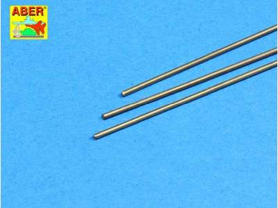 Brass round rods dia. 1.1mm length 250mm x 3 pcs. - image 1