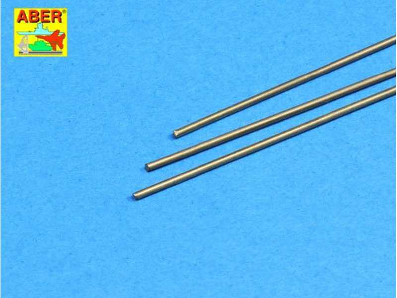 Brass round rods dia. 1.1mm length 250mm x 3 pcs. - image 1