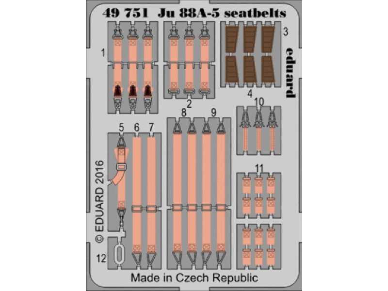 Ju 88A-5 seatbelts 1/48 - Icm - image 1