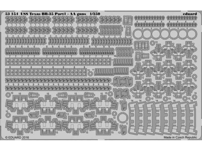 USS Texas BB-35 pt 1 - AA guns 1/350 - Trumpeter - image 1