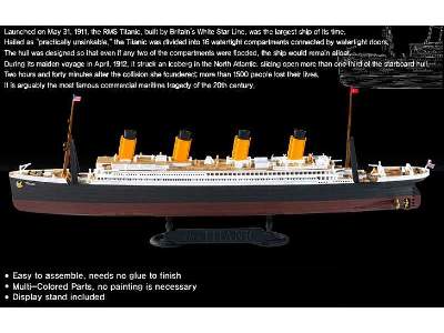 RMS Titanic - passenger liner - Multi Color Parts - image 2