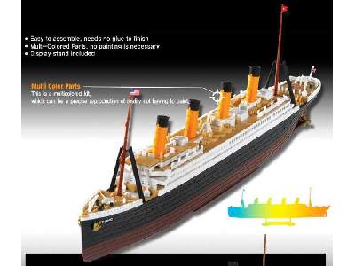 RMS Titanic - passenger liner - Multi Color Parts - image 3