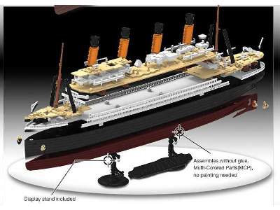 RMS Titanic - passenger liner - Multi Color Parts - image 4