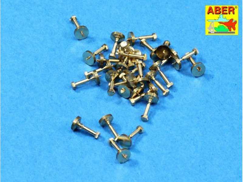 Turned imitation of Hexagonal bolts 1,55mm x 30pcs. - image 1