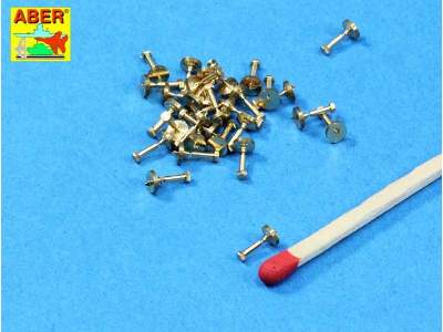 Turned imitation of Hexagonal bolts 1,55mm x 30pcs. - image 2