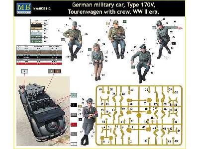 Mercedes Benz Type 170V  Tourenwagen with crew WW II era - image 3