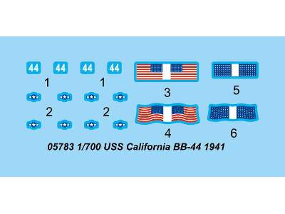 USS California BB-44 battleship - 1941	 - image 3