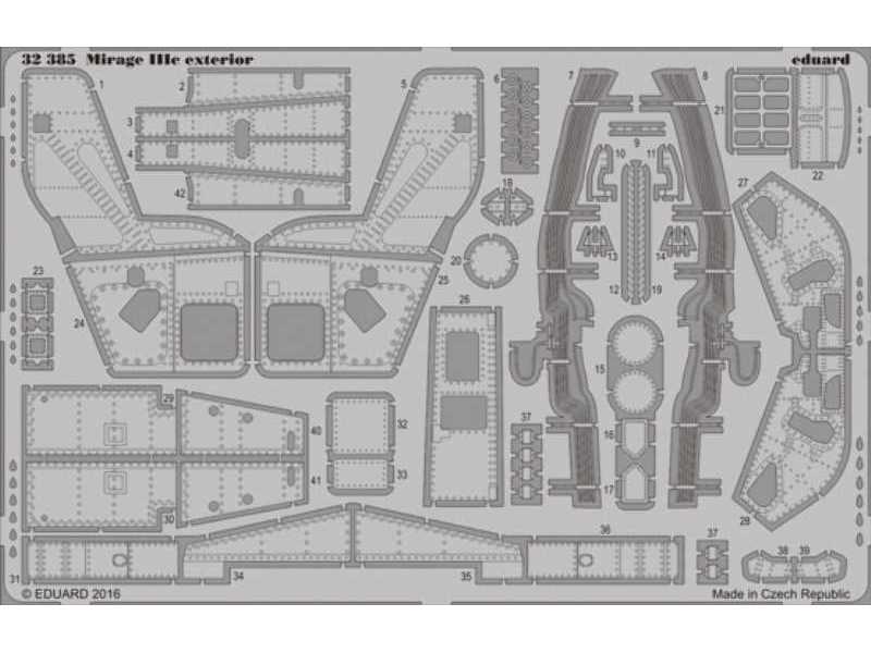 Mirage IIIc exterior 1/32 - Italeri - image 1