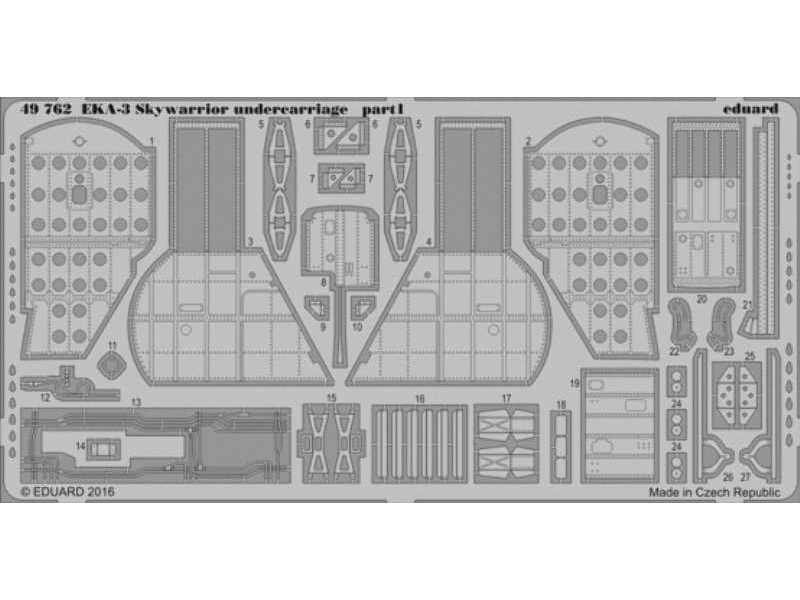 EKA-3 Skywarrior undercarriage 1/48 - Trumpeter - image 1