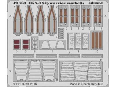 EKA-3 Skywarrior seatbelts 1/48 - Trumpeter - image 1