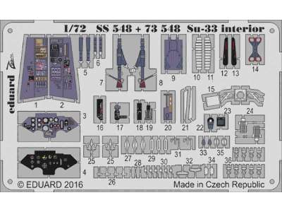 Su-33 interior 1/72 - Trumpeter - image 1
