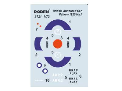 WWII British Armoured Car Pattern 1920 Mk.I - image 3