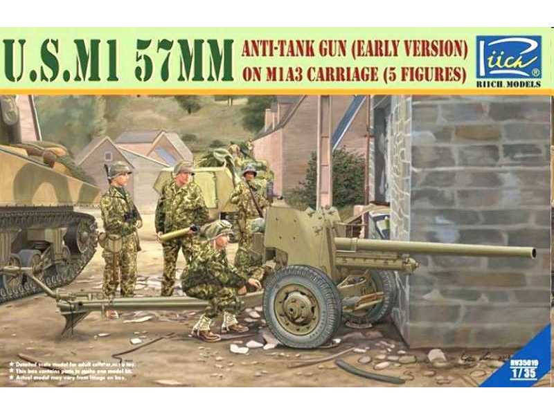 U.S. M1 57mm Anti-tank gun on M1A3 Carriage (early version) - image 1