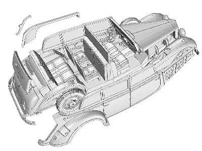 German Grosser Limo 770K (W-150) Cabriolet F 7 passenger Touring - image 21