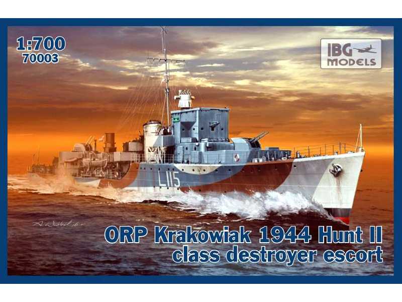 ORP Krakowiak 1944 Hunt II class destroyer escort - image 1