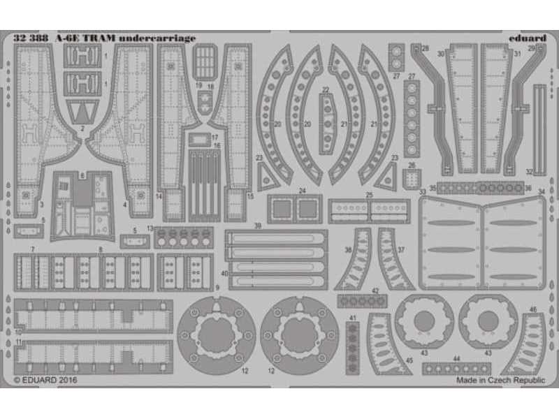 A-6E TRAM undercarriage 1/32 - Trumpeter - image 1