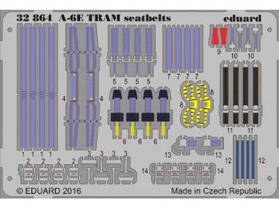 A-6E TRAM seatbelts 1/32 - Trumpeter - image 1