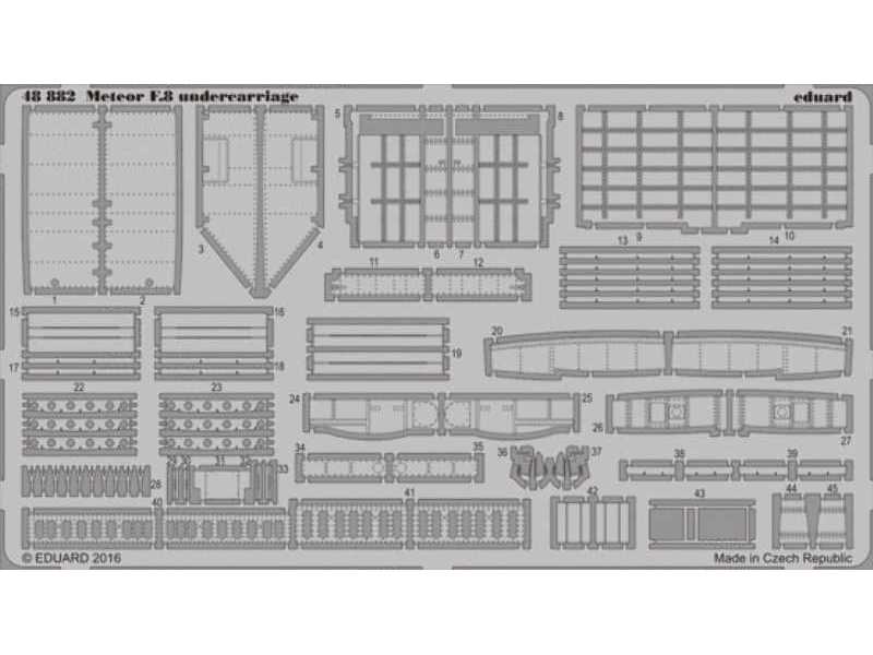 Meteor F.8 undercarriage 1/48 - Airfix - image 1