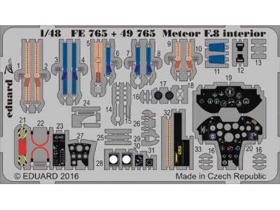 Meteor F.8 interior 1/48 - Airfix - image 1