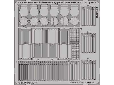 German Submarine Type IX C/40 hull pt.  2 1/72 - Revell - image 2