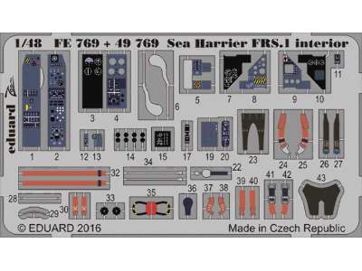 Sea Harrier FRS.1 interior 1/48 - Kinetic - image 1