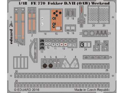 Fokker D. VII OAW  Weekend 1/48 - Eduard - image 1