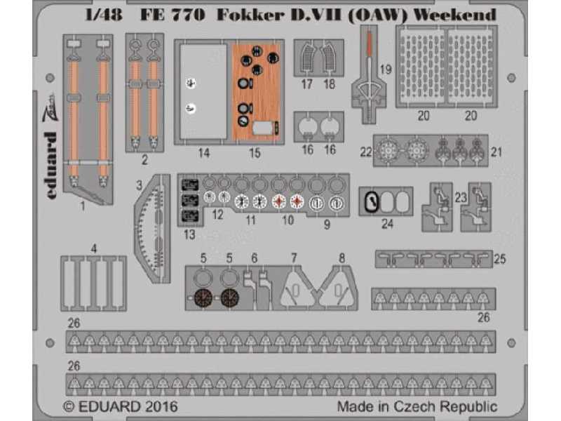 Fokker D. VII OAW  Weekend 1/48 - Eduard - image 1