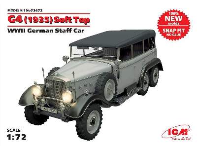 Mercedes G4 Soft Top (1935 production), WWII German Staff Car - image 1