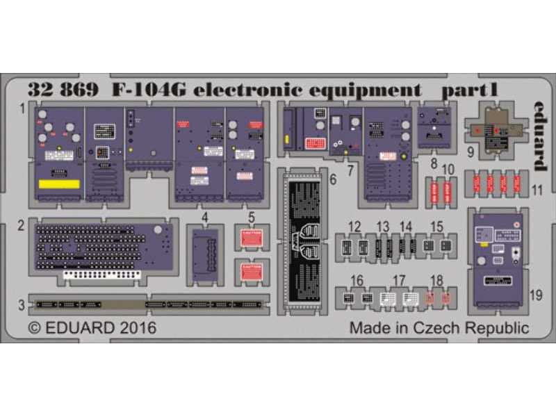 F-104G electronic equipment 1/32 - Italeri - image 1