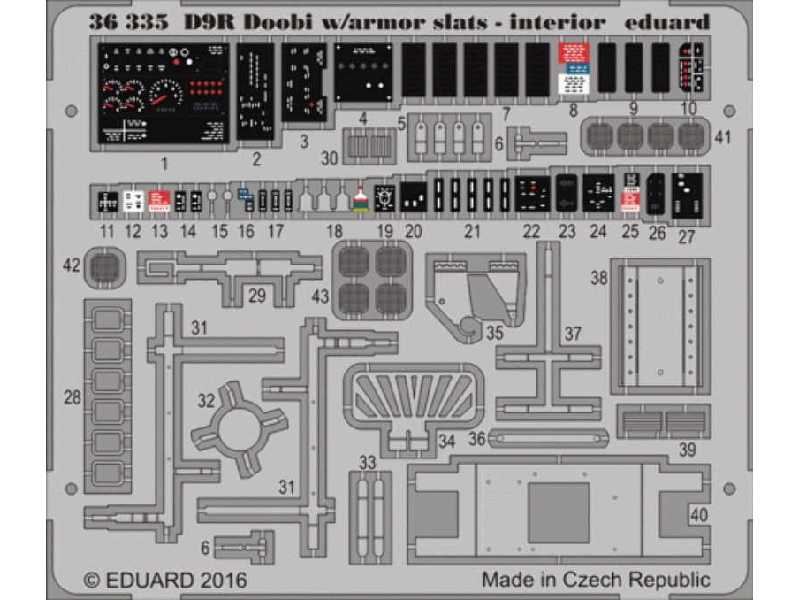 D9R Doobi w/  armor slats - interior 1/35 - Meng - image 1