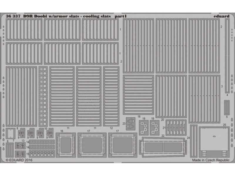 D9R Doobi w/  armor slats - cooling slats 1/35 - Meng - image 1