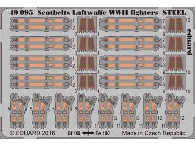 Seatbelts Luftwaffe WWII fighters STEEL 1/48 - image 1