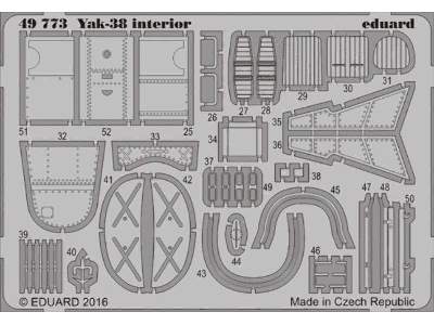 Yak-38 interior 1/48 - Hobby Boss - image 1