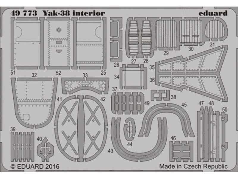 Yak-38 interior 1/48 - Hobby Boss - image 1