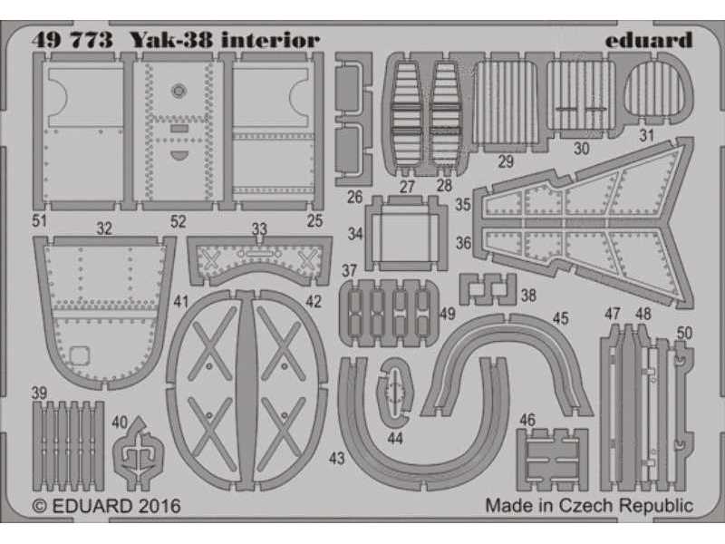 Yak-38 interior 1/48 - Hobby Boss - image 1 Yak-38 interior 1/48 - Hobby Boss - image 1