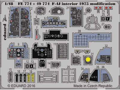 F-4J interior 1975 modification 1/48 - Academy - image 2