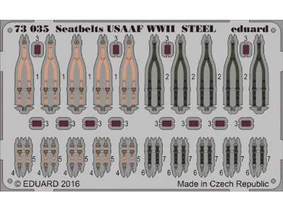 Seatbelts USAAF WWII STEEL 1/72 - image 1