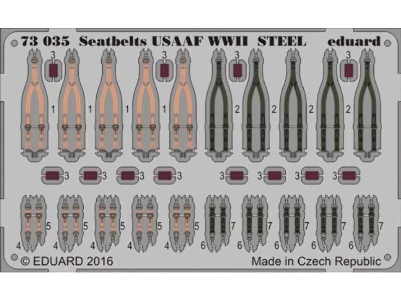 Seatbelts USAAF WWII STEEL 1/72 - image 1