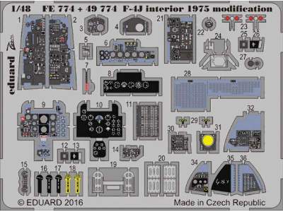 F-4J interior 1975 modification 1/48 - Academy - image 1